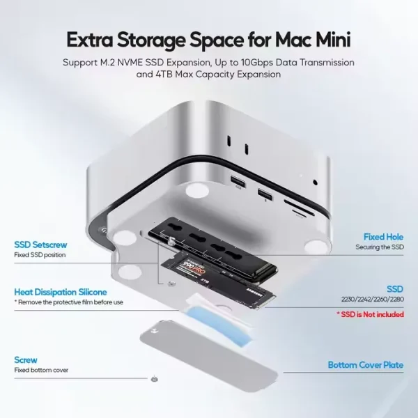 Mac Mini Dock with SSD Enclosure