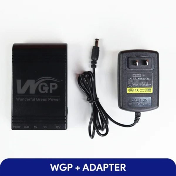 WGP mini UPS (10400mAh) with 12V Adapter – 5V/9V/12V Output
